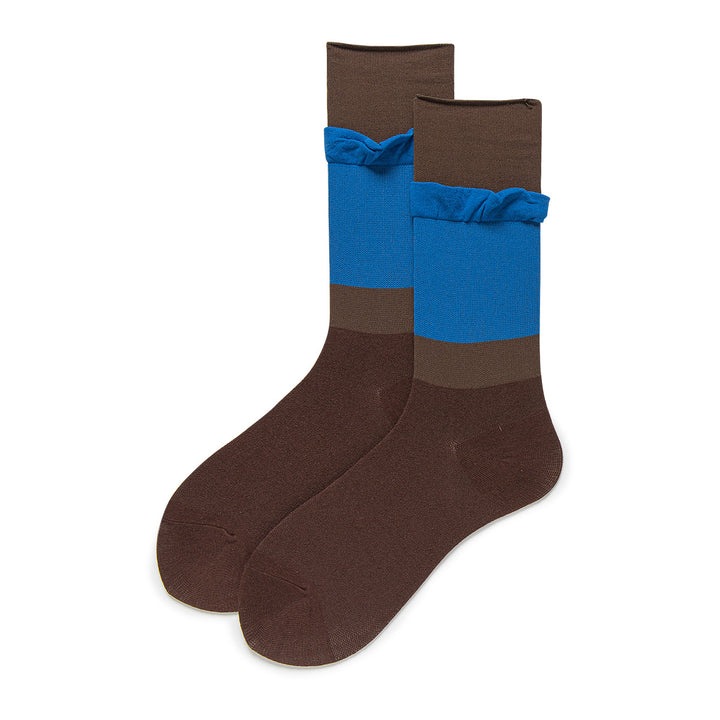 Ruffled Women's Socks in 4 Color Combos