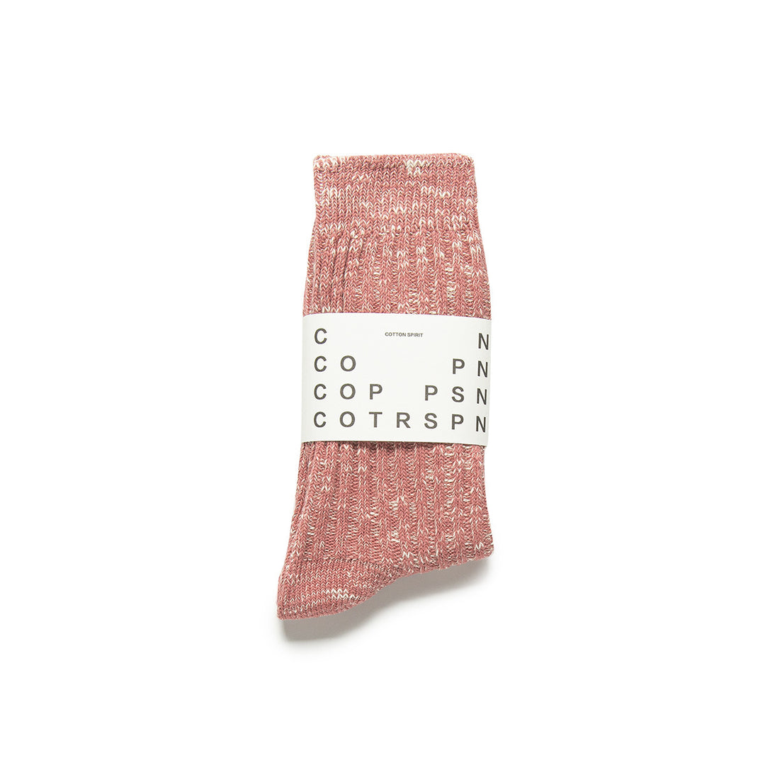 Warm ladies' knitted socks in light pink