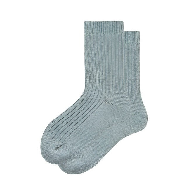 These wool blend socks are also available in a cool toned gray color.