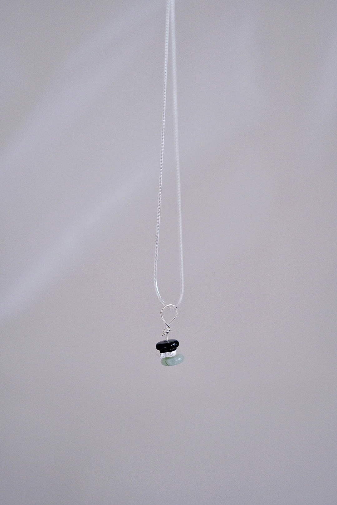 Serenity Stones - Sterling Silver Necklace with Gemstones