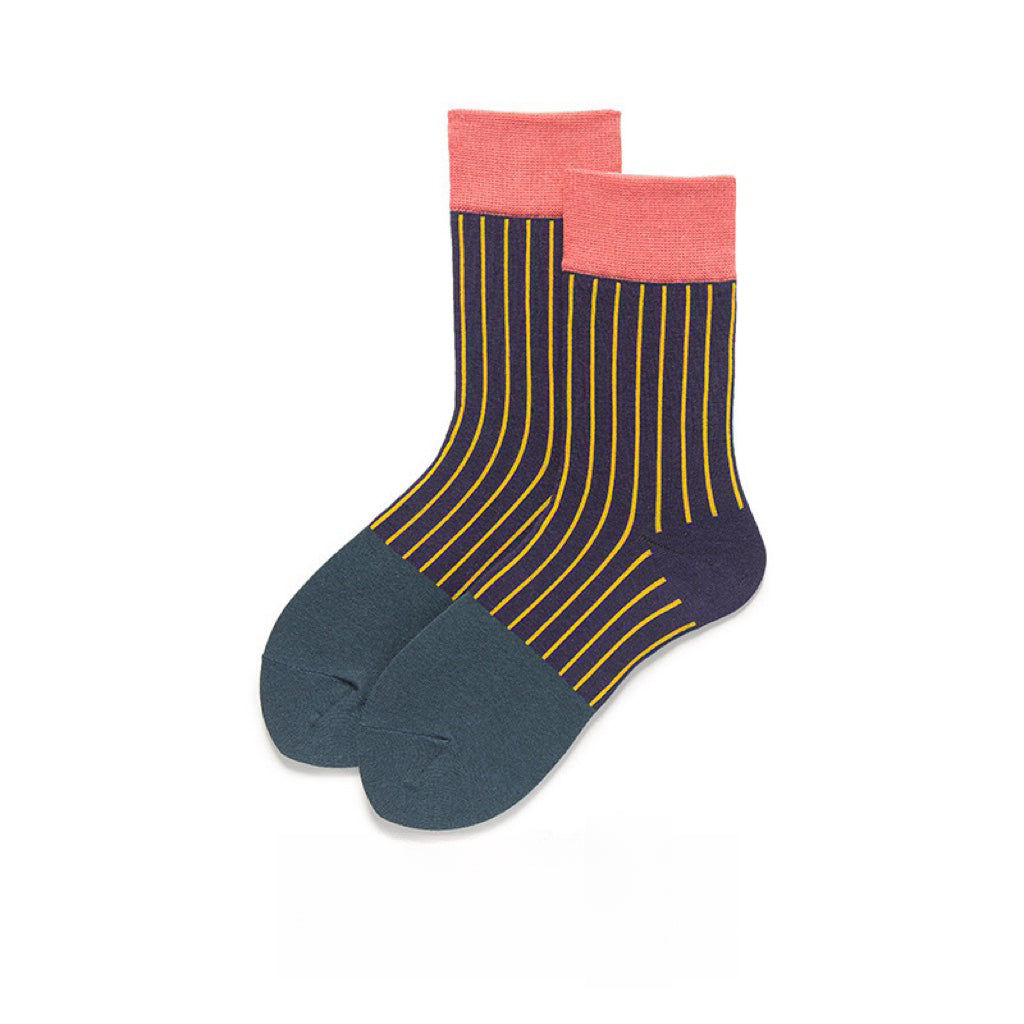 Add a touch of personality to your outfit with this pair of colorful ladies' socks.