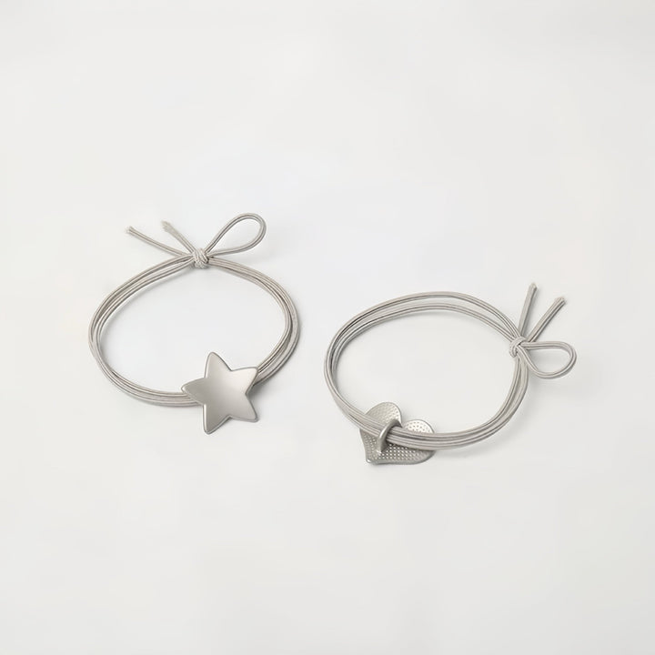 Details of this high-quality hair tie set.