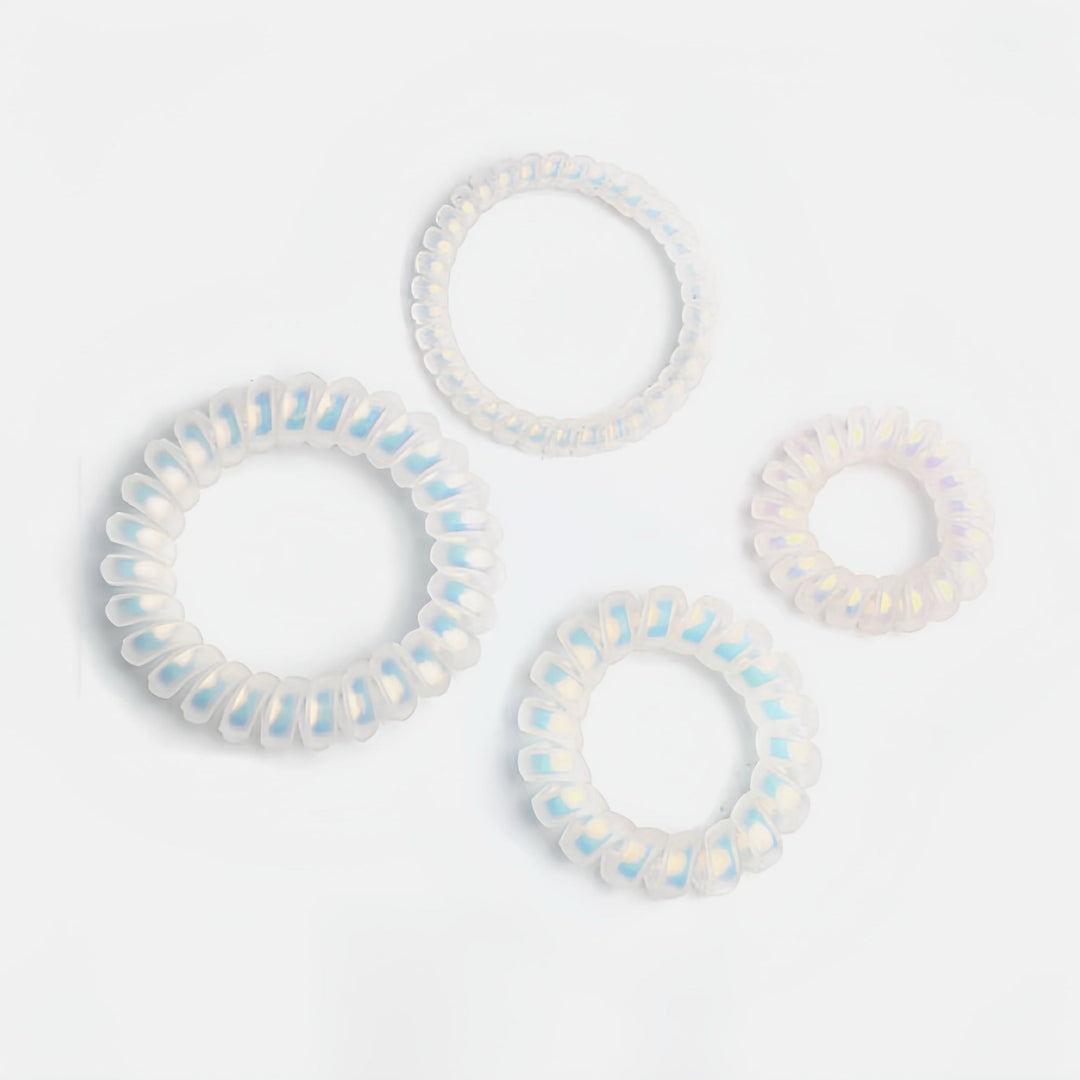 This spiral hair tie set features high-quality coil hair ties in various sizes, ensuring a gentle hold for your hair.