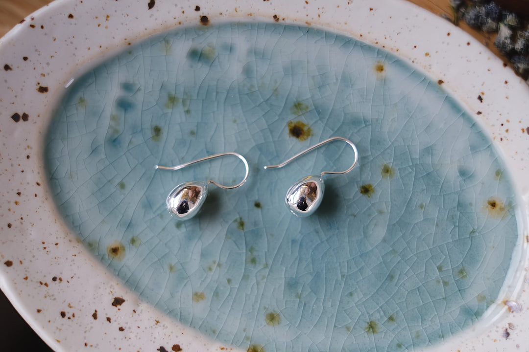 Sleek silver earrings with a convenient hook design