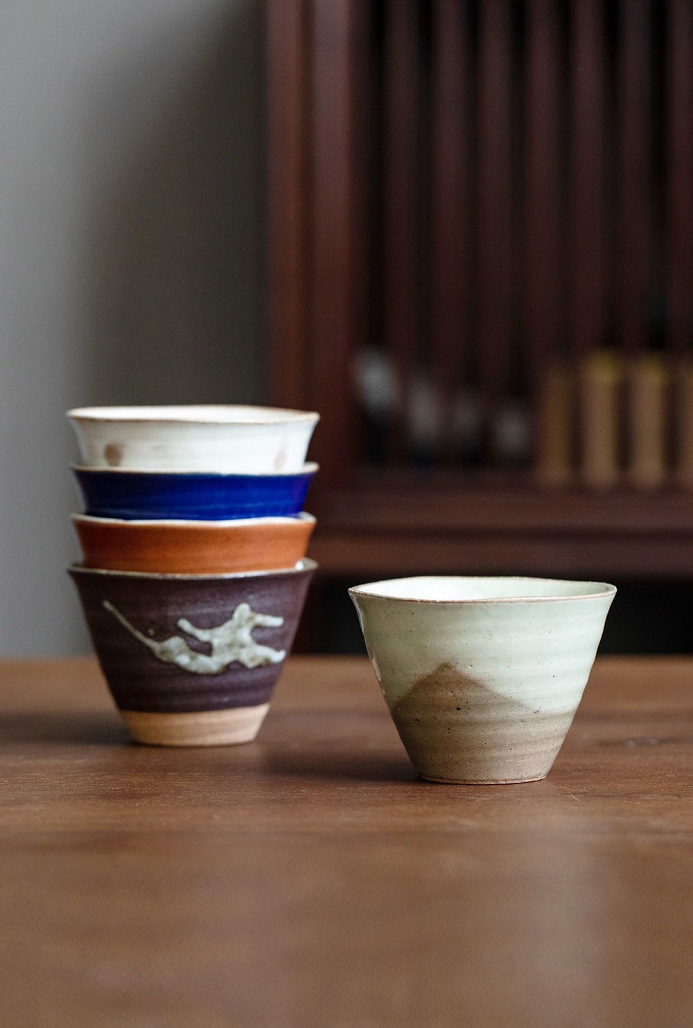 This handcrafted Japanese Minoyaki cup set is an exquisite addition to your collection of coffee and tea cups.