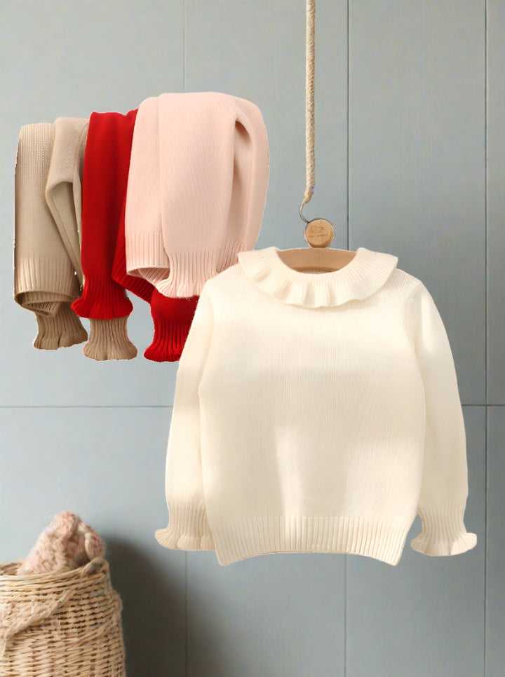 Adorn your little girl with this sophisticated and elegant cashmere sweater.