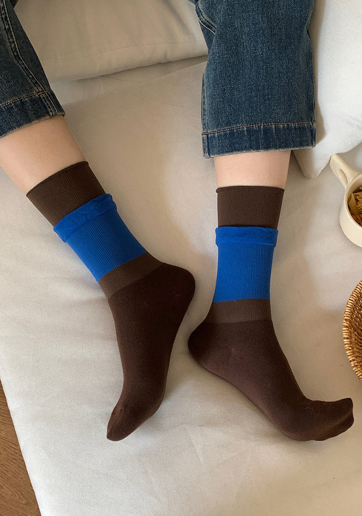 Ruffled Women's Socks in 4 Color Combos