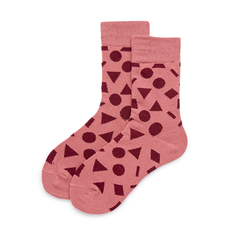 Men can wear pink too. Elevate your look with a pop of color and step confidently into your day with these pink socks.