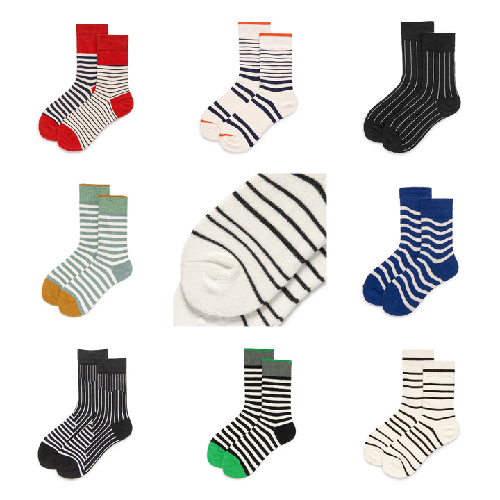 Stripes are a classy choice for men's socks.